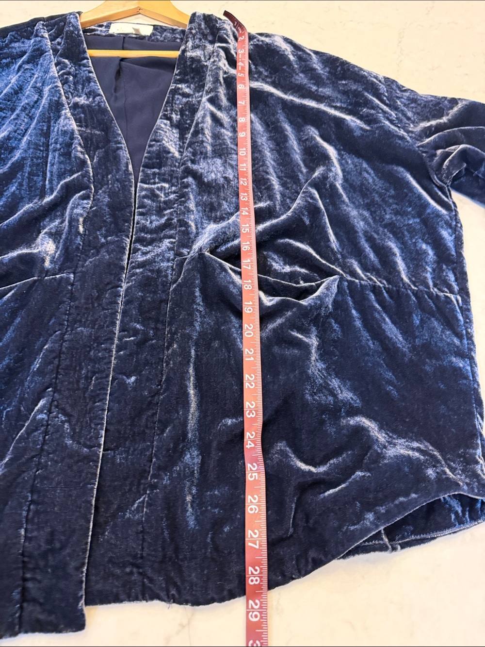 Anthropologie Esme Velvet Kimono Jacket Size XS - Picture 9 of 11